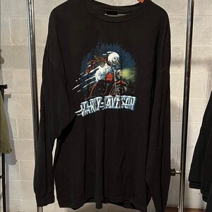 2 Harley-Davidson Black Long Sleeve shirts